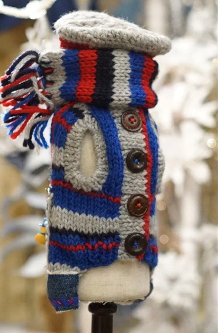 57◆ アーガイルデニムニット【OROKU】　パピリーヒルズ