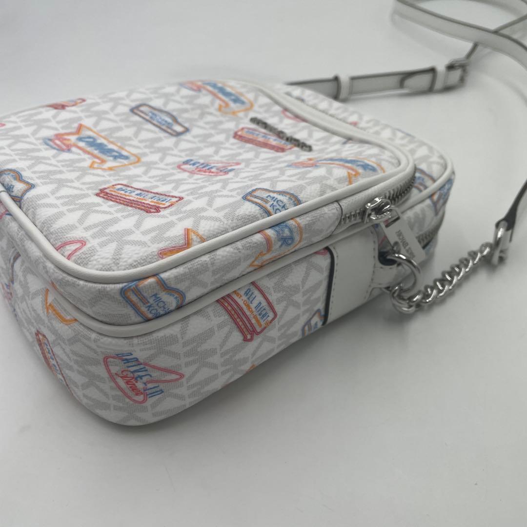 新品タグ付✨マイケルコース ショルダーバッグ ダイナー ネオン サイン 白