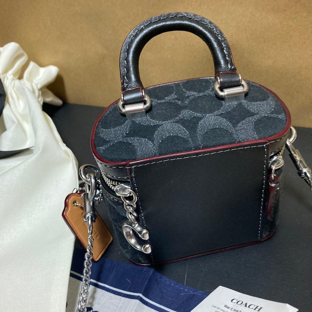 可愛いすぎ☆超美品☆COACH ☆バニティ☆ショルダー☆デニム☆ミニミニ☆
