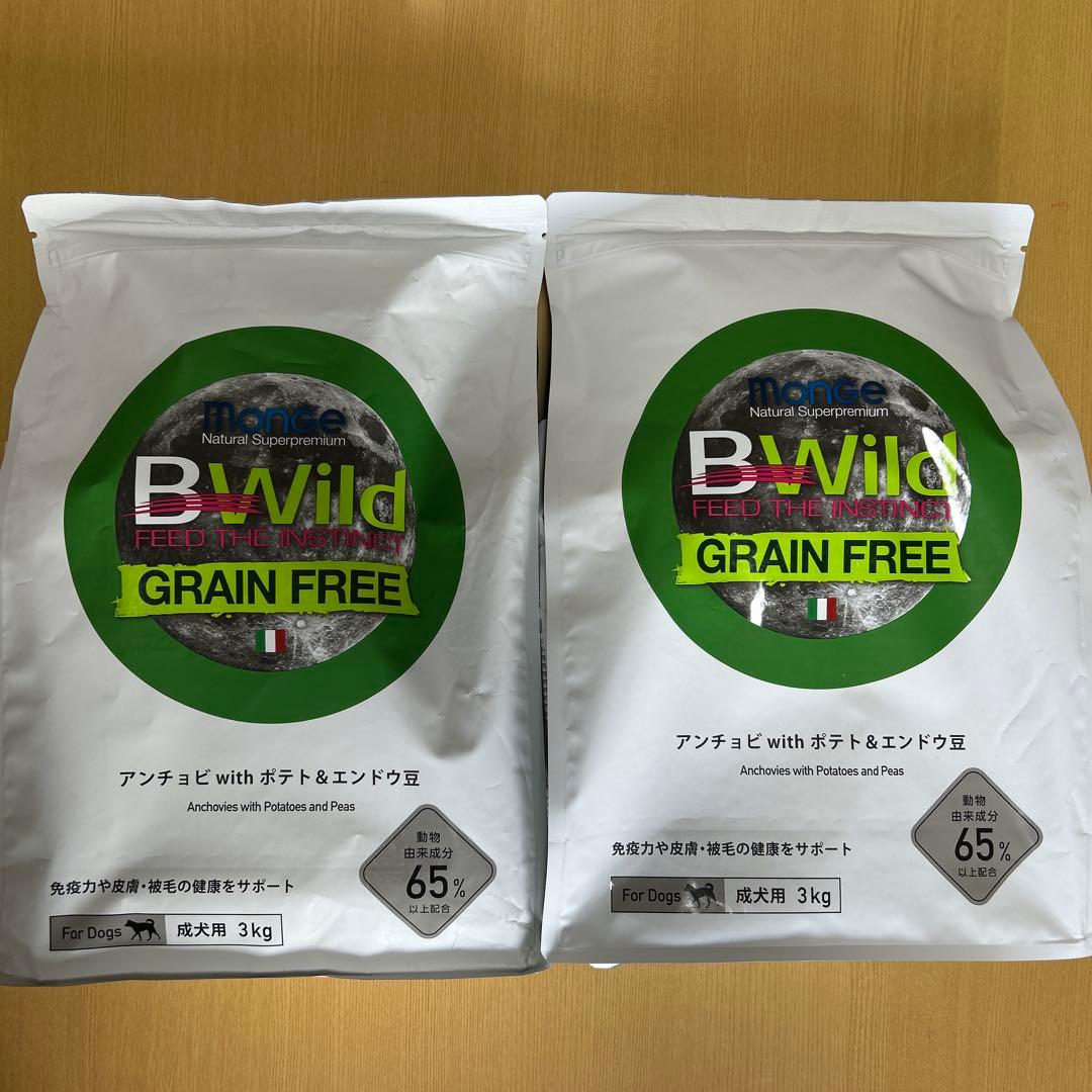 BＷild アダルト　アンチョビwith ポテト&エンドウ豆　3kg×２袋