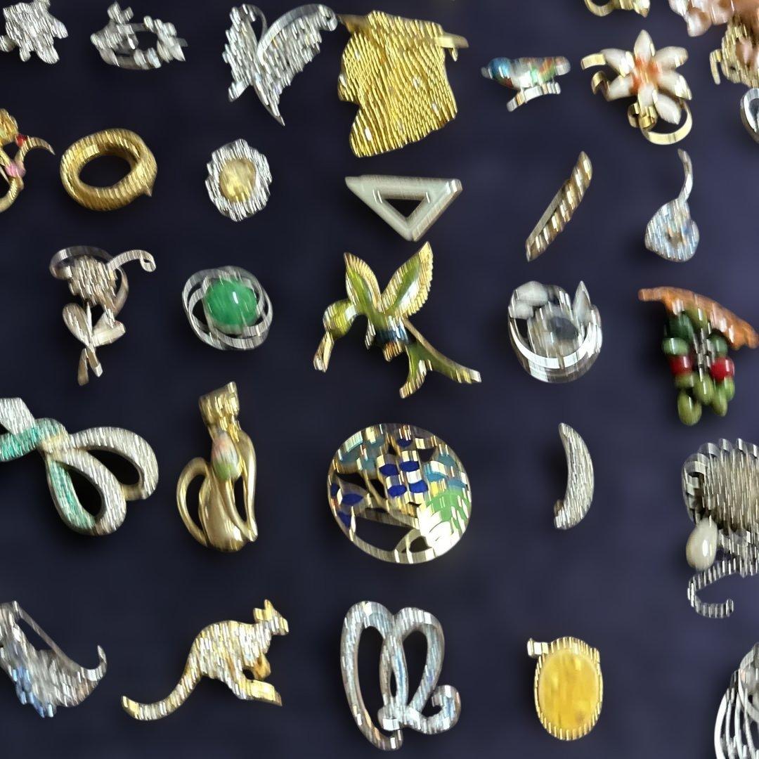 【vintage】多様なデザインのブローチセット　130点以上　まとめ売り