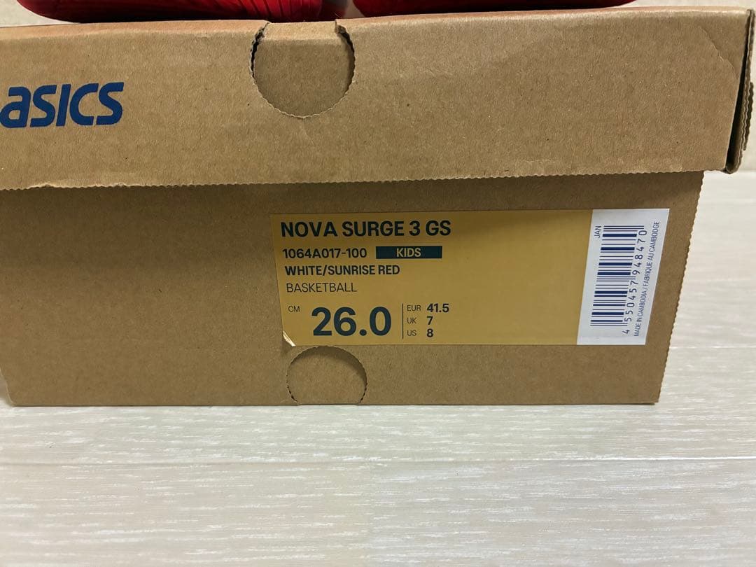 asics キッズ NOVA SURGE 3 GSバスケットボール シューズ