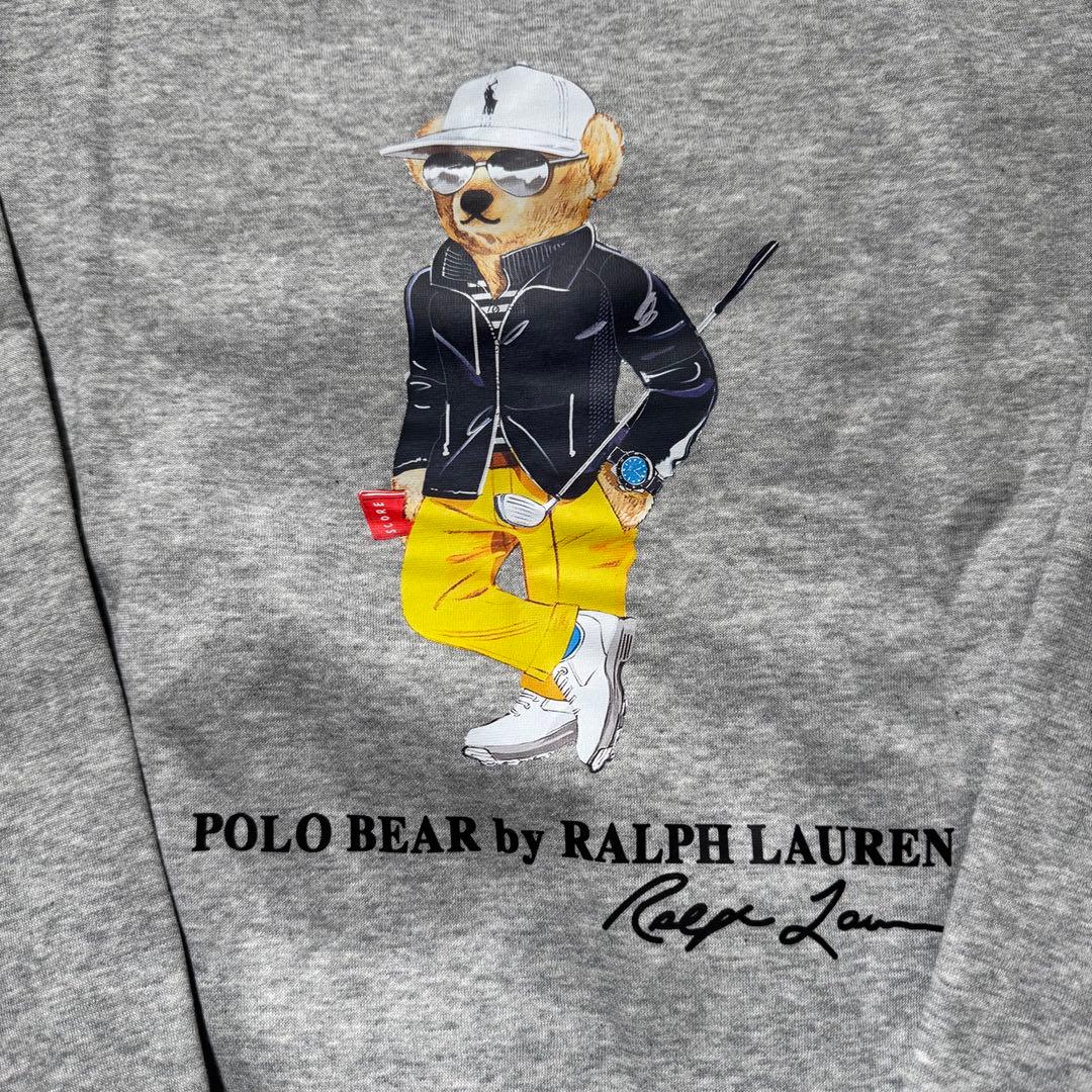 L ポロラルフローレン ポロベア ゴルフ スウェット グレー メンズ レディース