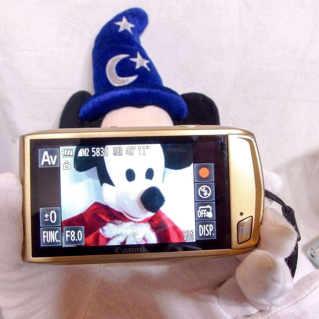 完動美品 キヤノン Canon IXY 32S ゴールド 純正バッテリー 充電器