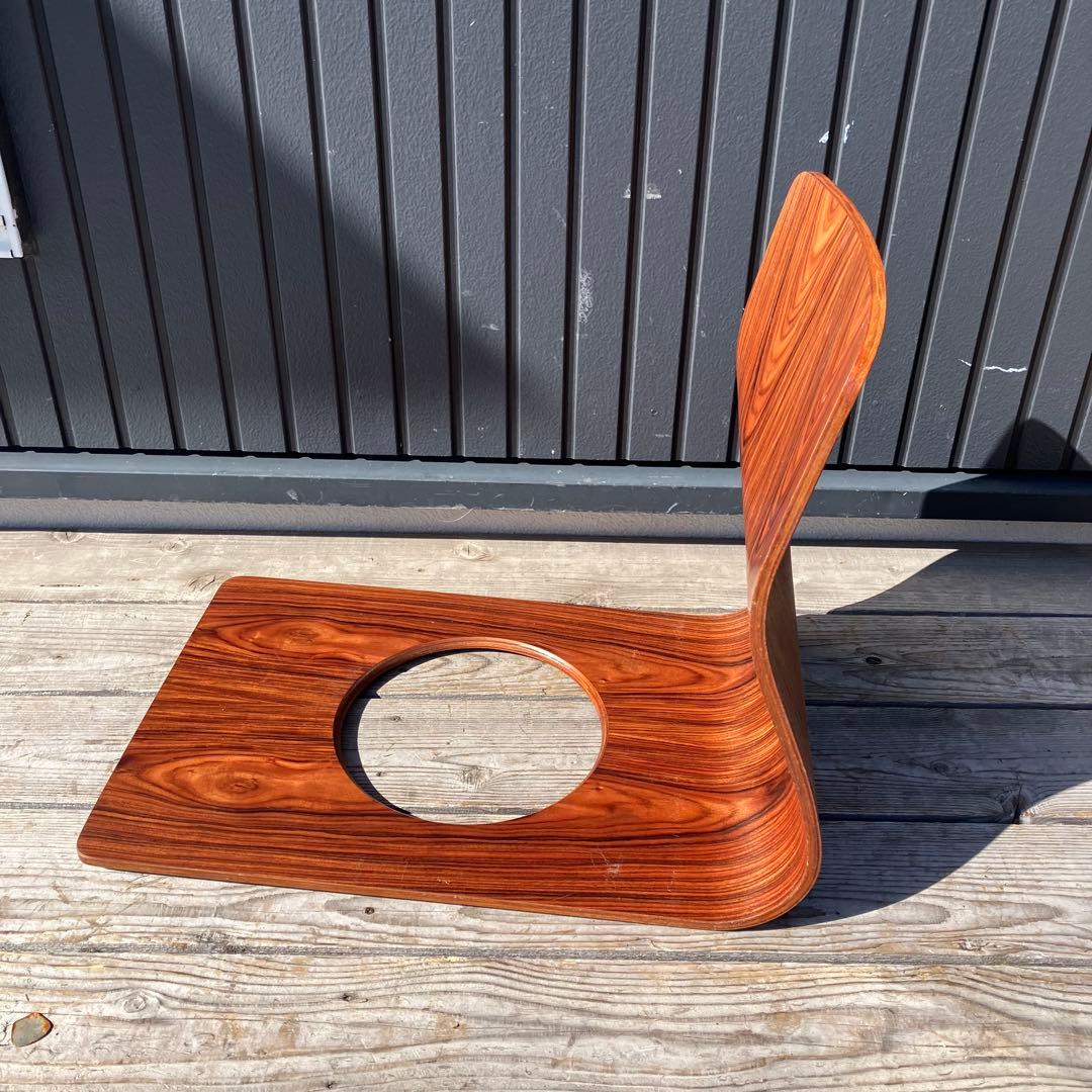 昭和レトロ 天童木工 Tendo 曲げ木 木製座椅子 4脚セット プライウッド