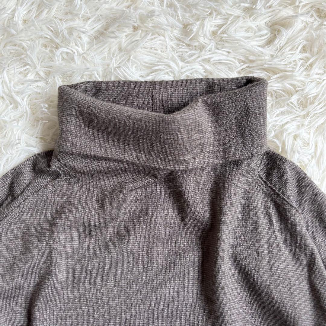 高級感✨ ヨーガンレール ウール シルク カシミヤ タートルネック ワンピース