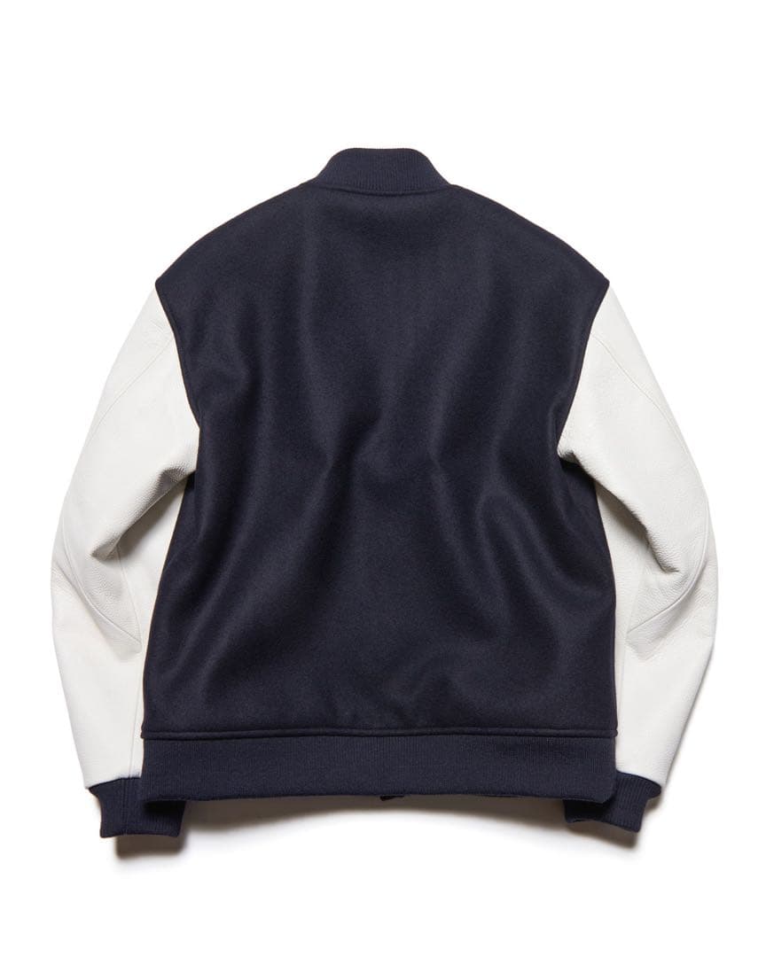 ジャケット・アウター SOPHNET.MELTON LAMBSWOOL VARSITY JACKET