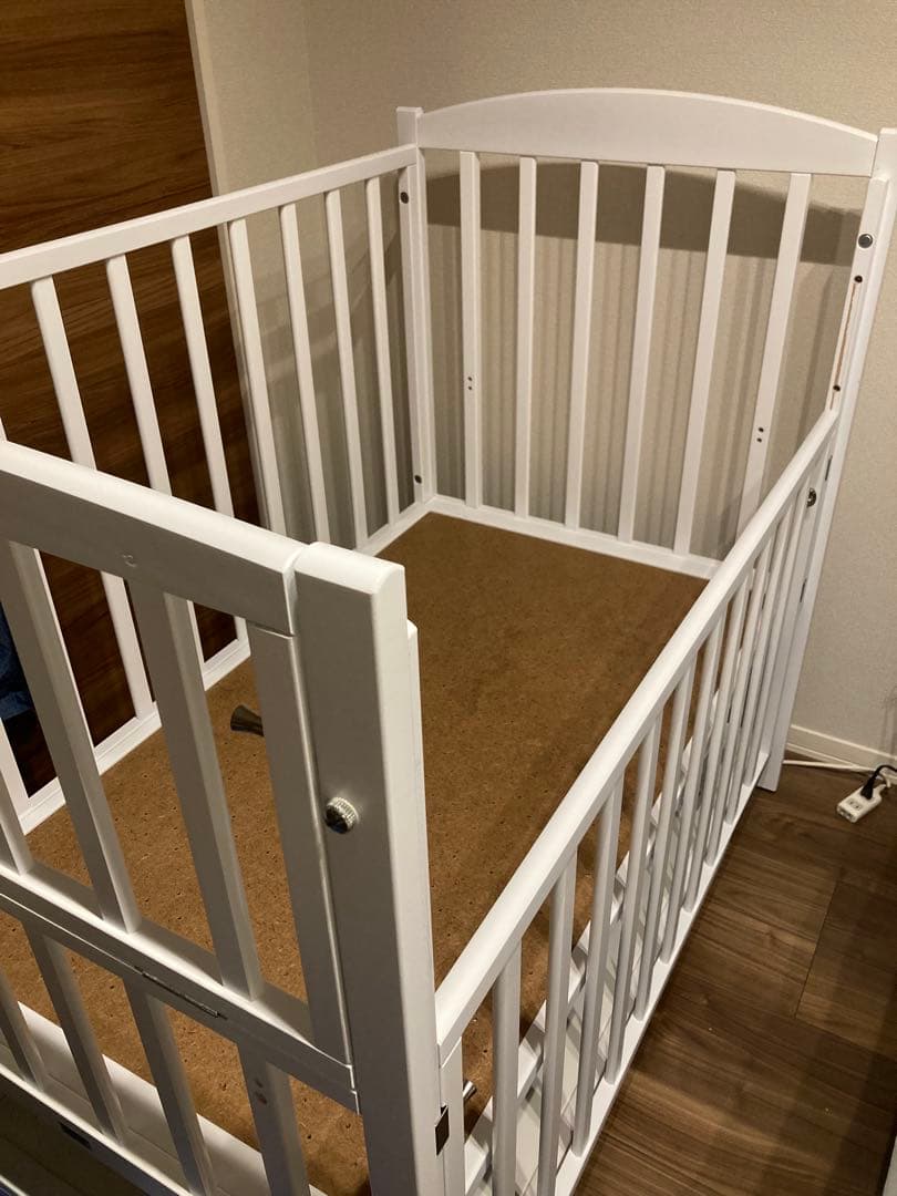 配達可！定価5.6万KATOJIベビーベッドハイタイプツーオープン120×70