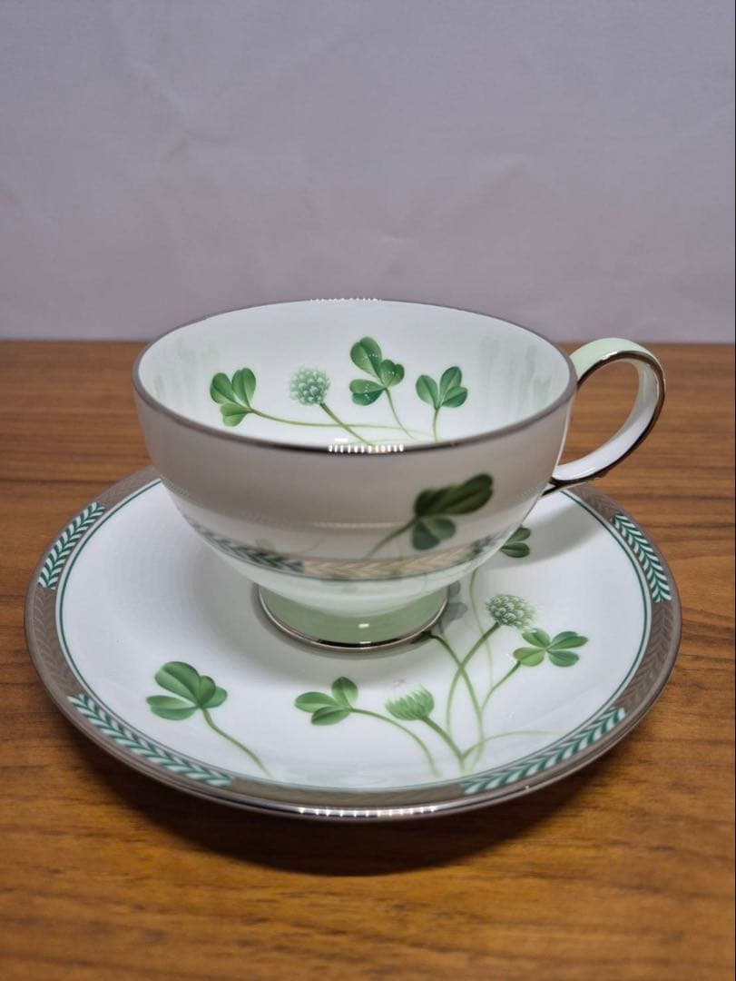 ★超希少★Noritake ノリタケ 『しろつめくさ』金銀セット ハンドメイド