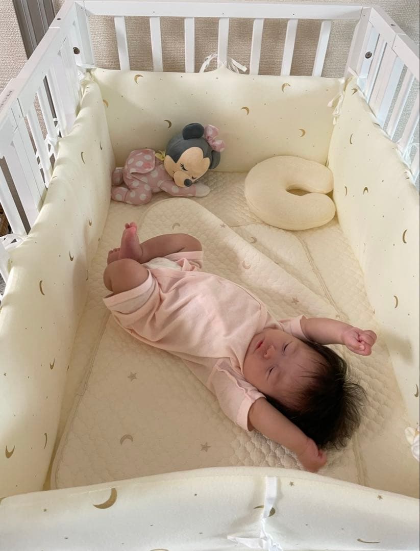 大和屋 pattan II ベビーベッド ホワイト