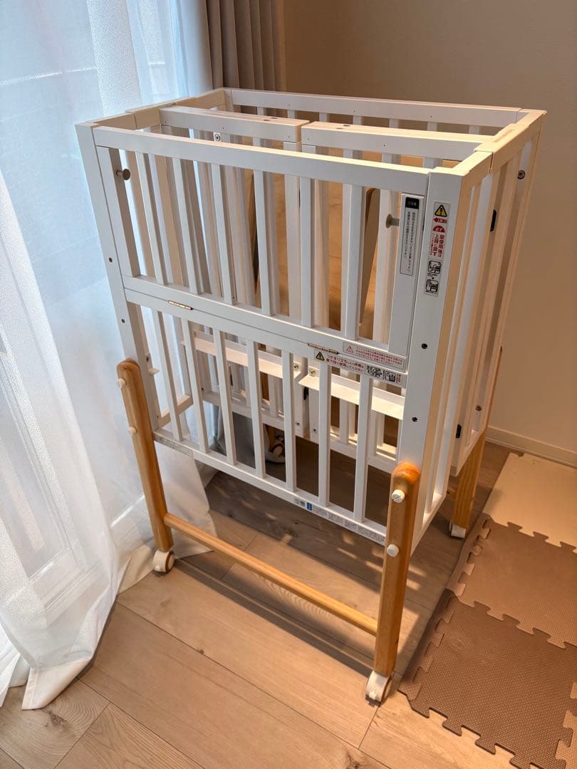 大和屋 pattan II ベビーベッド ホワイト