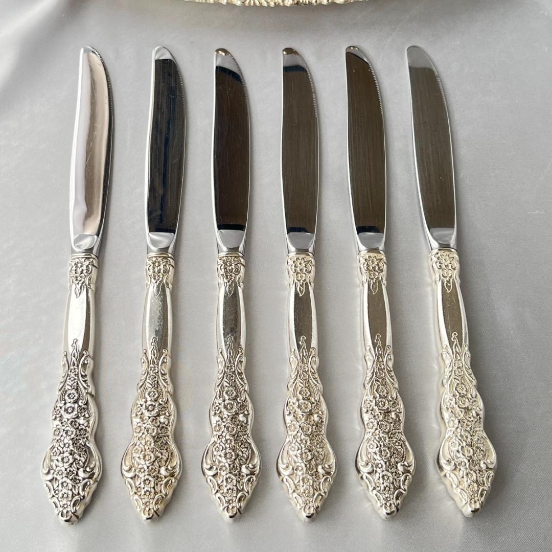【Rogers Bros】ディナーナイフ 6本 RENAISSANCE 華麗！！