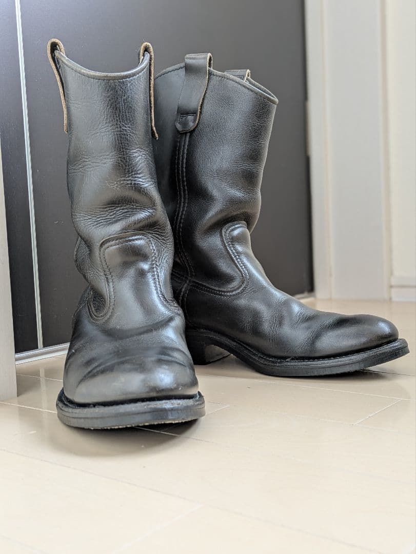 レッドウィング REDWING レザー ウエスタンブーツ 黒