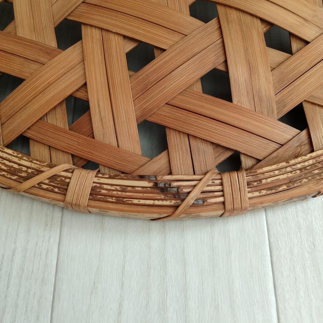 竹平ザル　伝統工芸品　純日本製　＆　竹製しゃもじ、菜箸、おたま、ステンレストレー