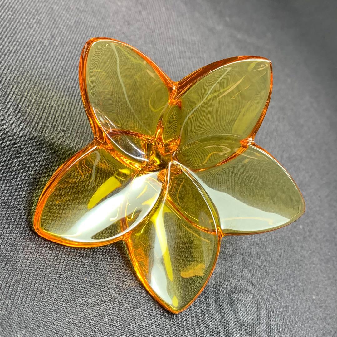 K858⭐︎バカラ クリスタル オーナメント ブルームコレクション オレンジ