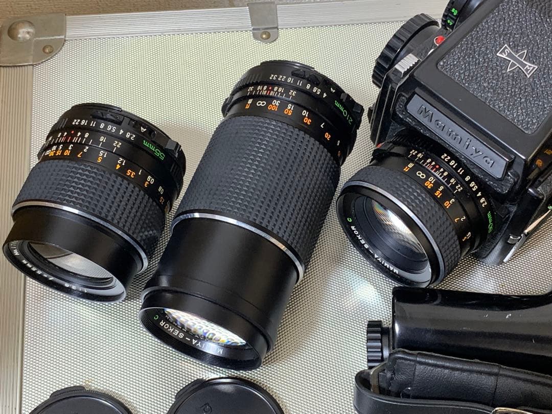 フィルムカメラ Mamiya M645 SEKOR C 1:2.8 80mm 55mm 210