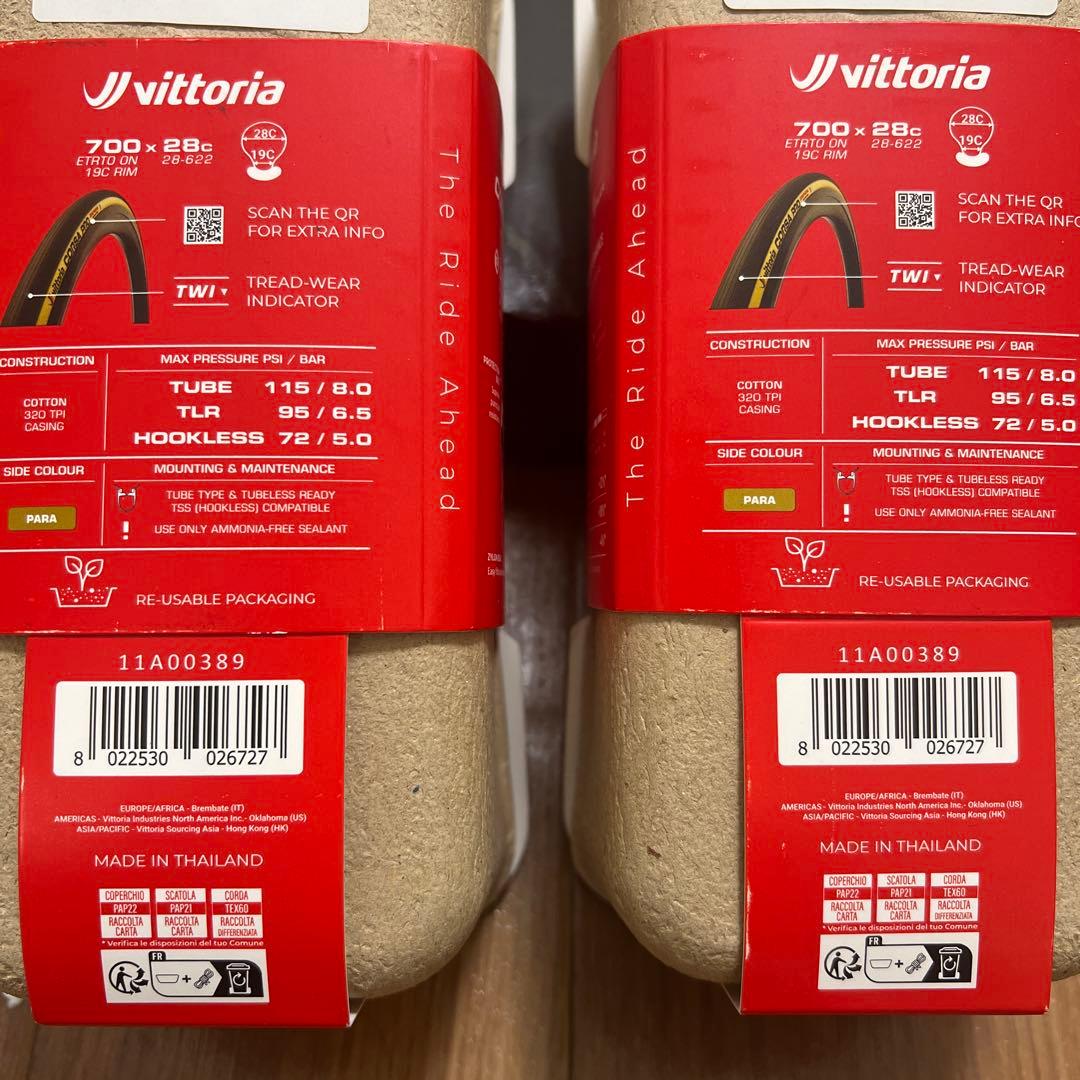 Vittoria Corsa Pro 700x28c タイヤ　ヴィットリア