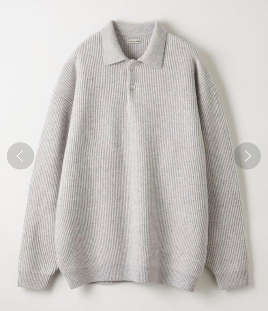 steven alan オーストラリアンラムズウール　ポロカラーニット
