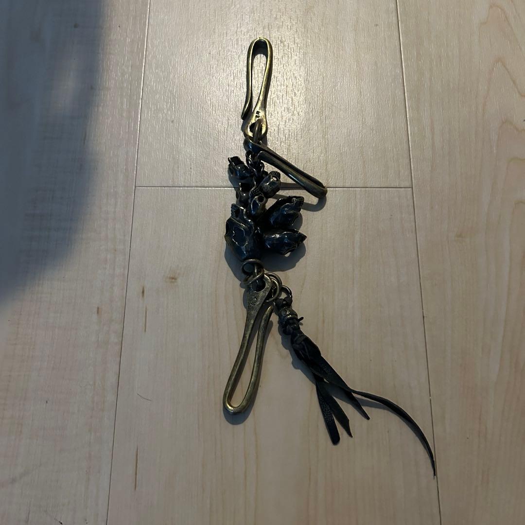 kmrii 大型フック 骸骨 キーホルダー
