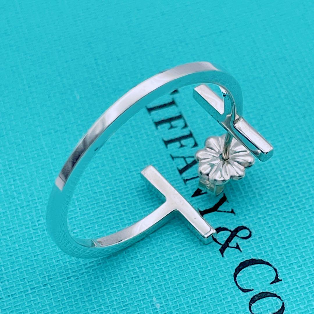Tiffany & Co.　廃盤　Tワイヤー　ミディアムピアス　フープ　片耳