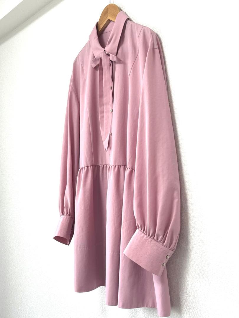 新品・58,300円☆MORABITO SPELL/ブラウスチュニック ピンク