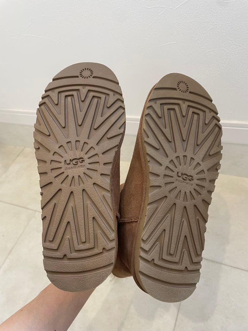 【新品・未使用】アグ(UGG)ミニベイリーボタン★チェスナット★ 36