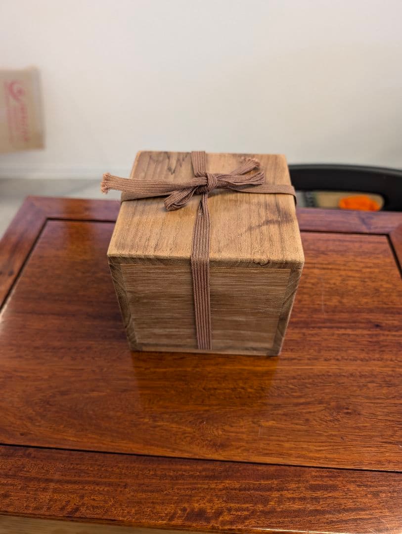 万古焼 急須 茶碗 木製収納箱セット