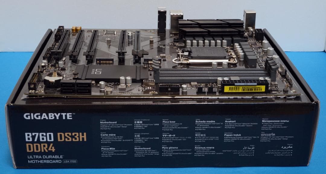GIGABYTE B760 DS3H DDR4 (LGA1700)【動作品】