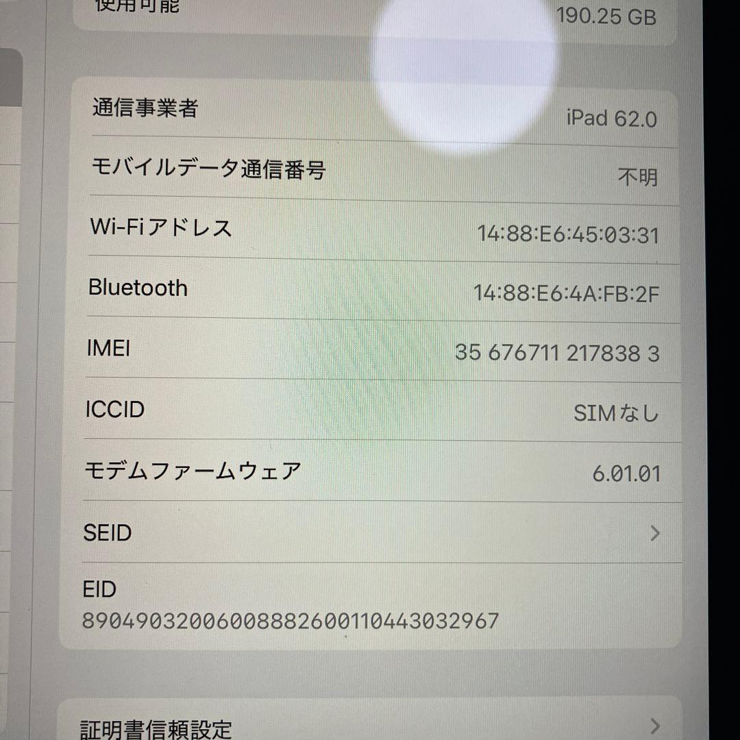 iPadAir 第4世代 256GB Wi-FiセルラーモデルSIMロック解除済