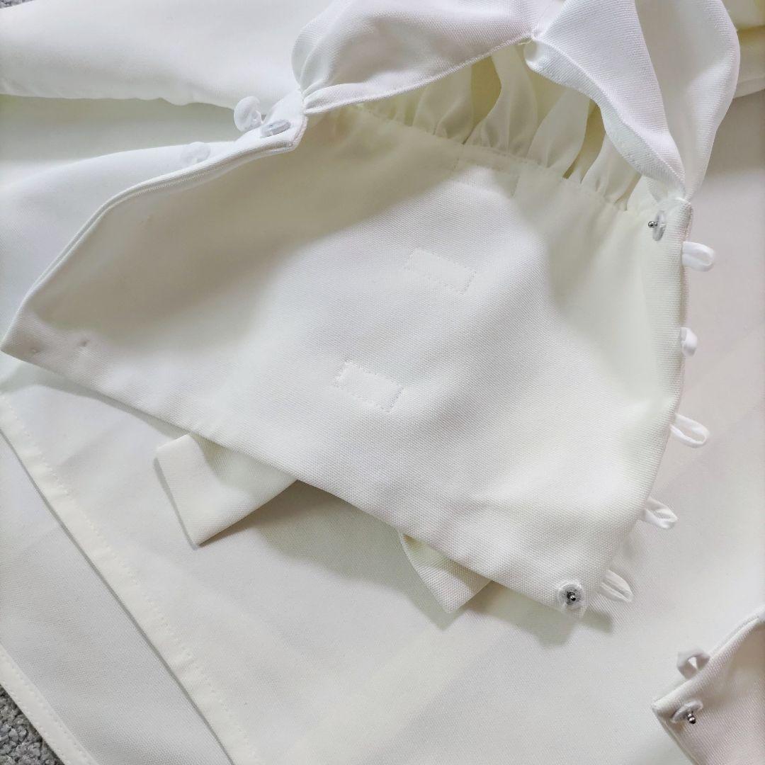 yori shirocon ヨリ シロコン ブラウス リボン 36 改良品 白