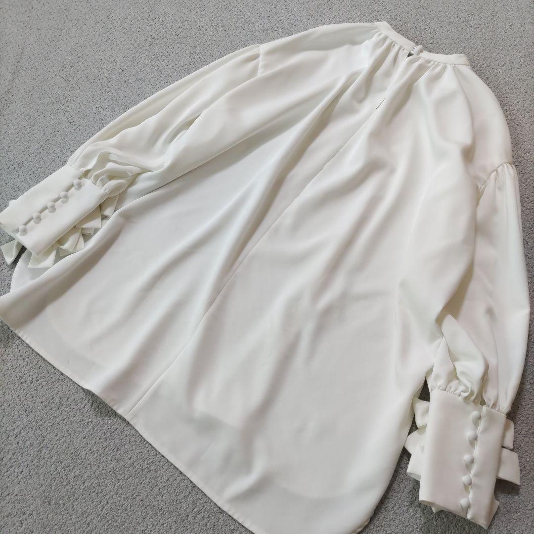 yori shirocon ヨリ シロコン ブラウス リボン 36 改良品 白