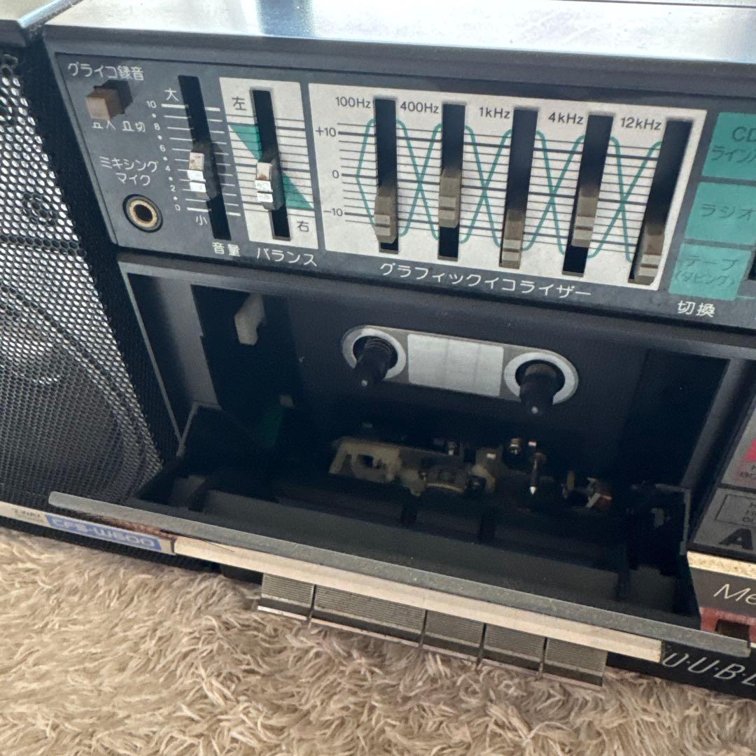 SONY ラジカセ CFS-W600 2WAY ブラック 昭和レトロ