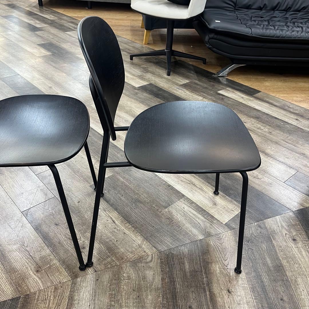 ①ASPLUND トンディーナ　ダイニングチェア　ブラック　イタリア製　2脚