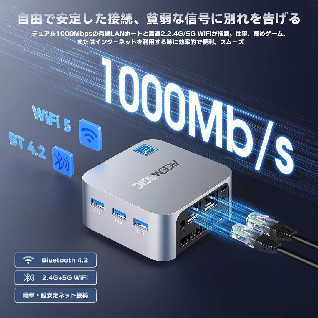 専用❣️ミニpc❣️n100 mini pc 動作サクサク 最大3.4GHz