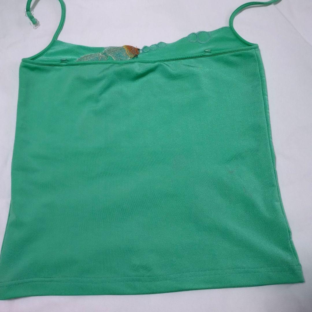 VIVIENNE TAM グリーン キャミソール