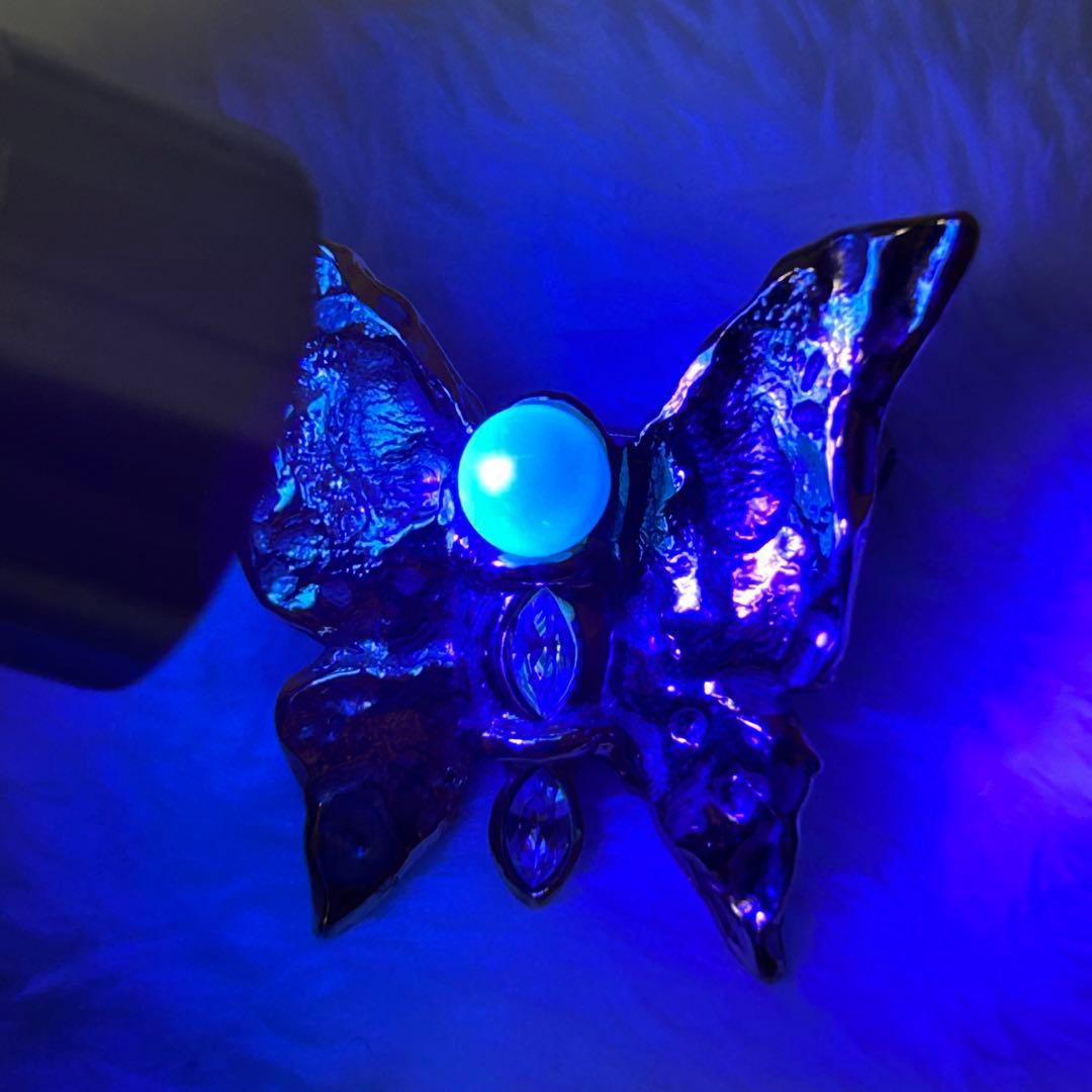 YSL　イヴサンローラン　ブローチ　蝶　バタフライ