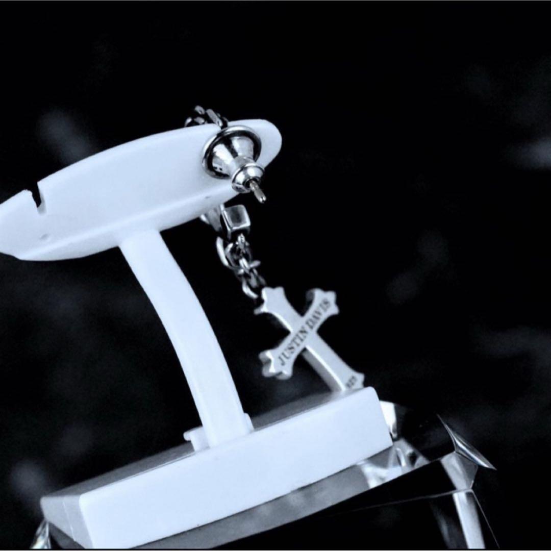 美品!ジャスティンデイビス SEJ826 クロスチェーンピアス