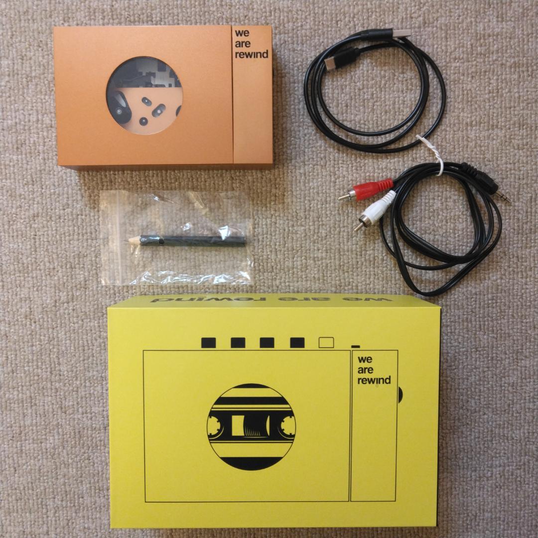 【難あり】we are rewind WE-001 カセットプレーヤー オレンジ