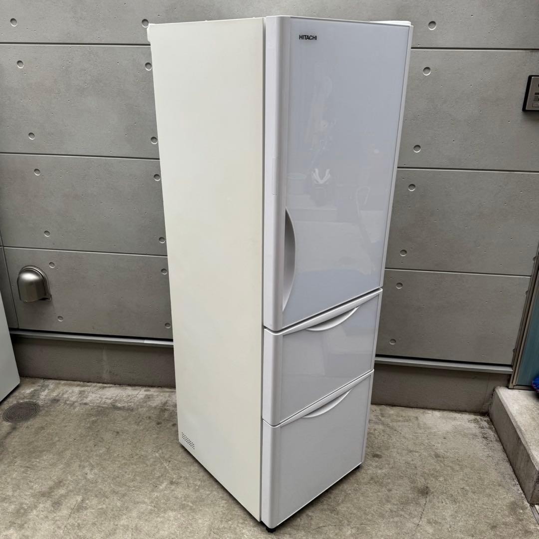 251⭐️2018年製美品★日立　冷蔵庫　大型　3ドア　自動製氷　ガラス扉