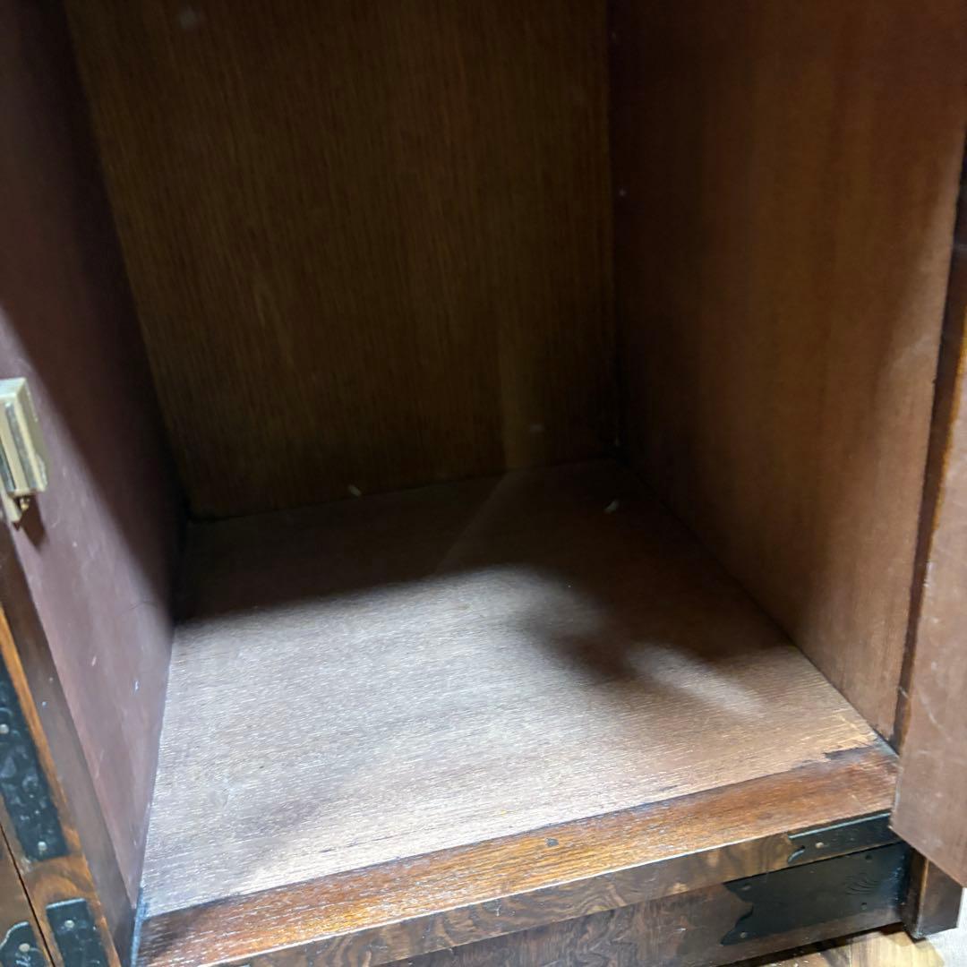 H92cm×W84cm◆組子細工　飾り棚　◆収納棚 茶箪笥 和箪笥　欅