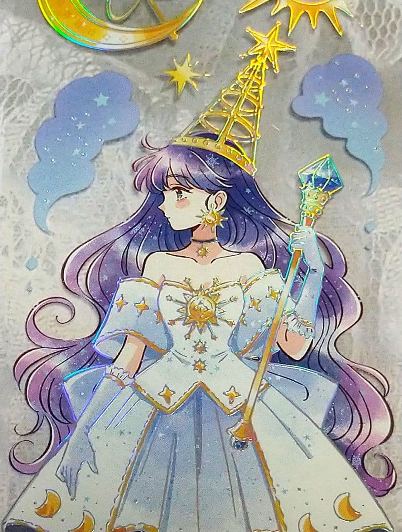 J634＃星月篇章(烫镭射银)当季限定切り売り海外人物マステ女の子