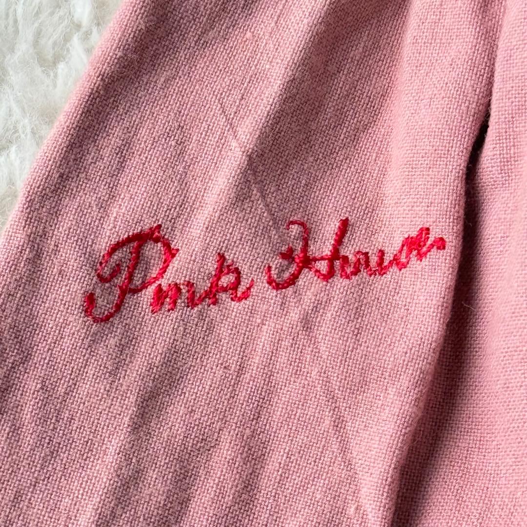 ピンクハウス ピコフリル ピンタック ブラウス りぼん ガーリー 綿 洗える