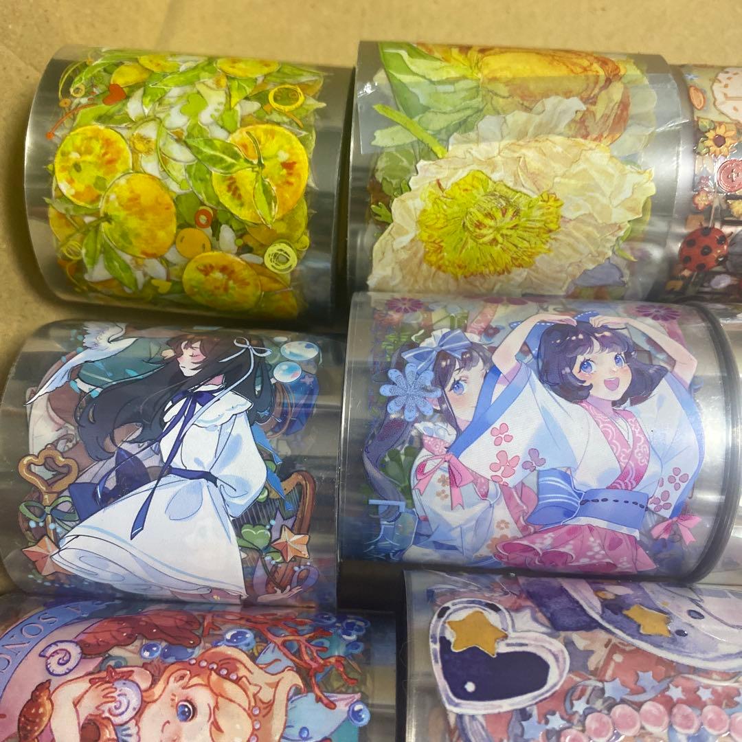 マスキングテープ 人物マステ 中古セット PET まと