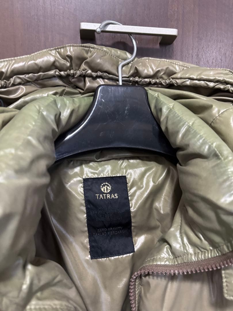 TATRAS フード付きダウンジャケット カーキ