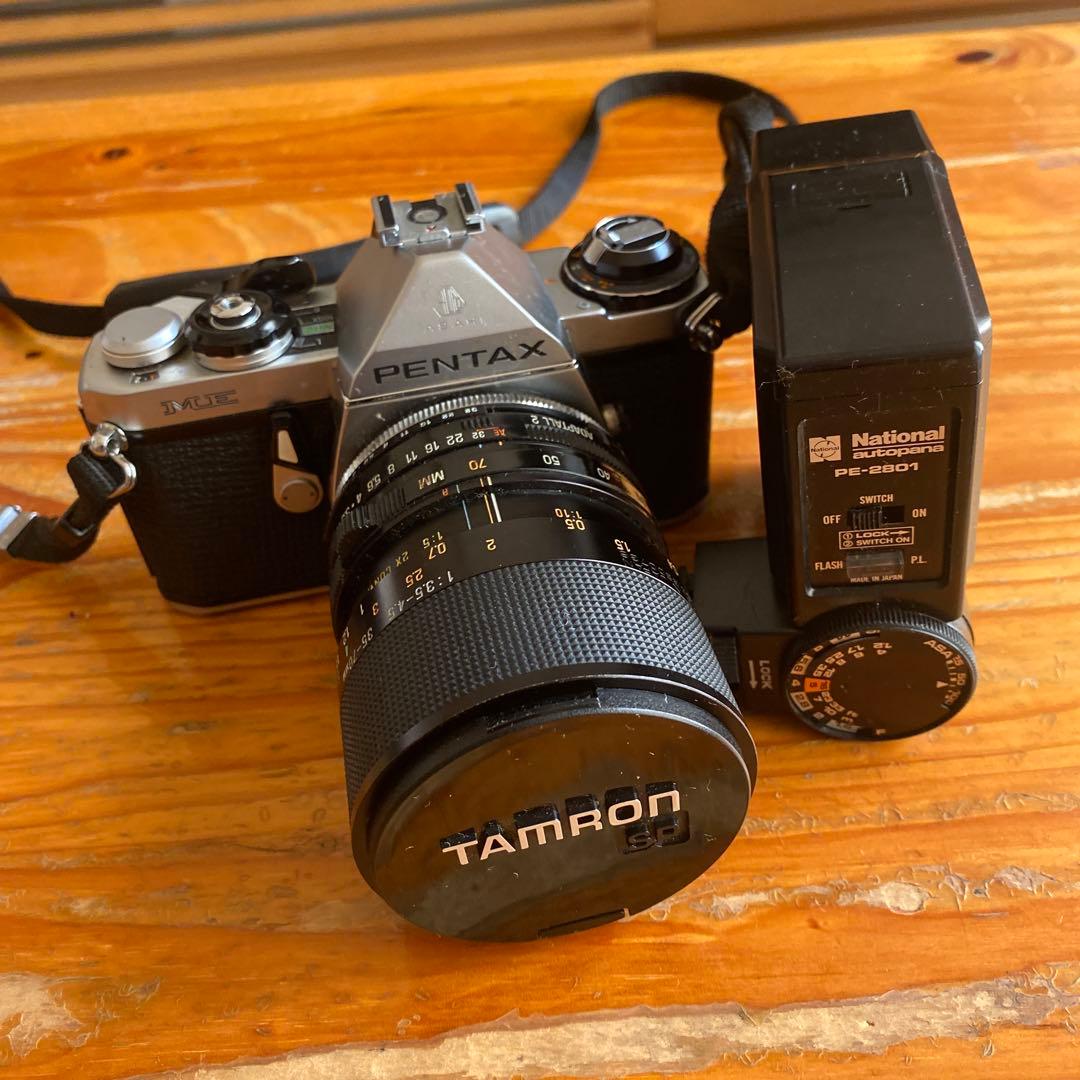 PENTAX 一眼レフカメラ TAMRONレンズ フラッシュ付き