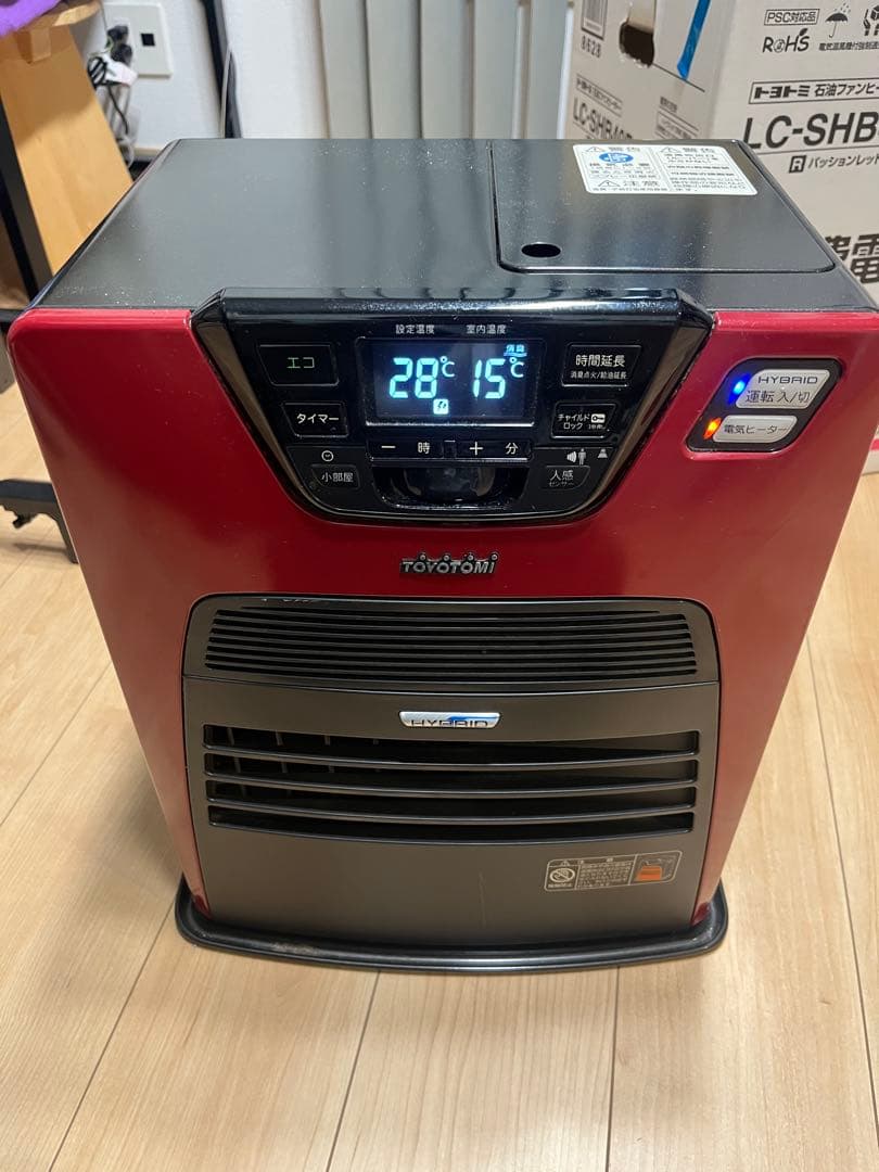 TOYOTOMI HYBRID 石油ファンヒーター 赤
