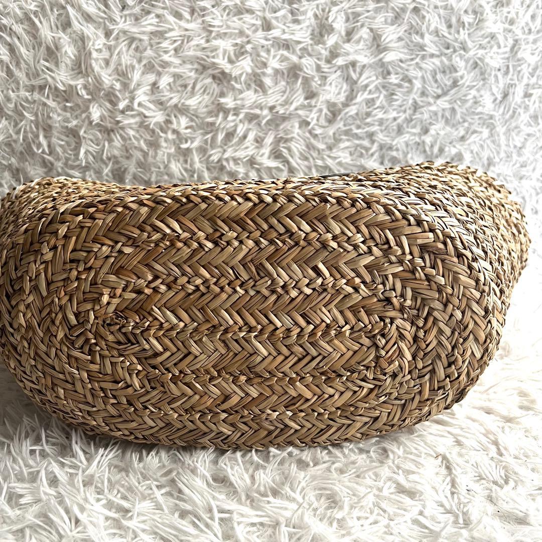 未使用品 アニヤハインドマーチ カゴバッグ アイズ 大容量 ラフィア ラージ