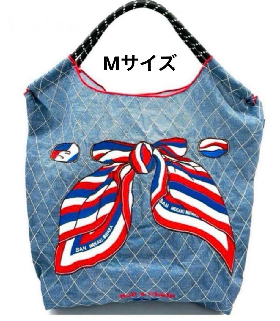 新品未使用　ボールアンドチェーン　スカーフ柄　デニム　表参道店限定　M