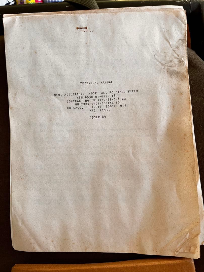 もう売ります　入手困難　ヴィンテージ80sミリタリーベッドUSED　送料込み
