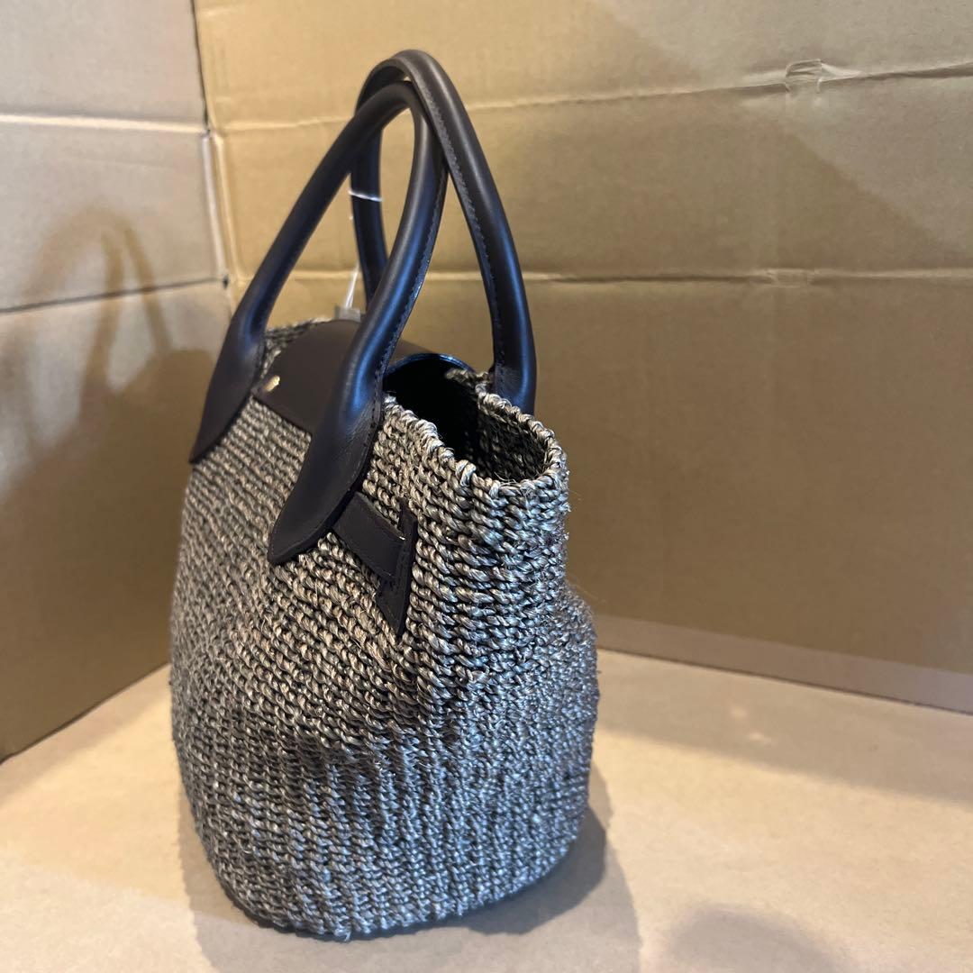 cotto コトゥー かご bag チョコレート ブラウン アバカ 牛革 新品